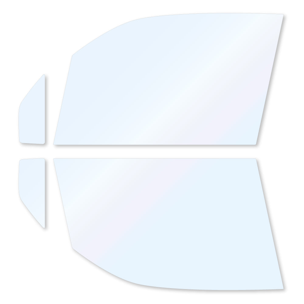 オーロラフィルム (ゴースト2ネオ89) 遮熱フィルム 透過率88.5% ダイハツ ムーヴ (L150S/L152S/L160S) カット済みカーフィルム フロントドアセット オーロラタイプ ゴーストタイプ ホログラフィック