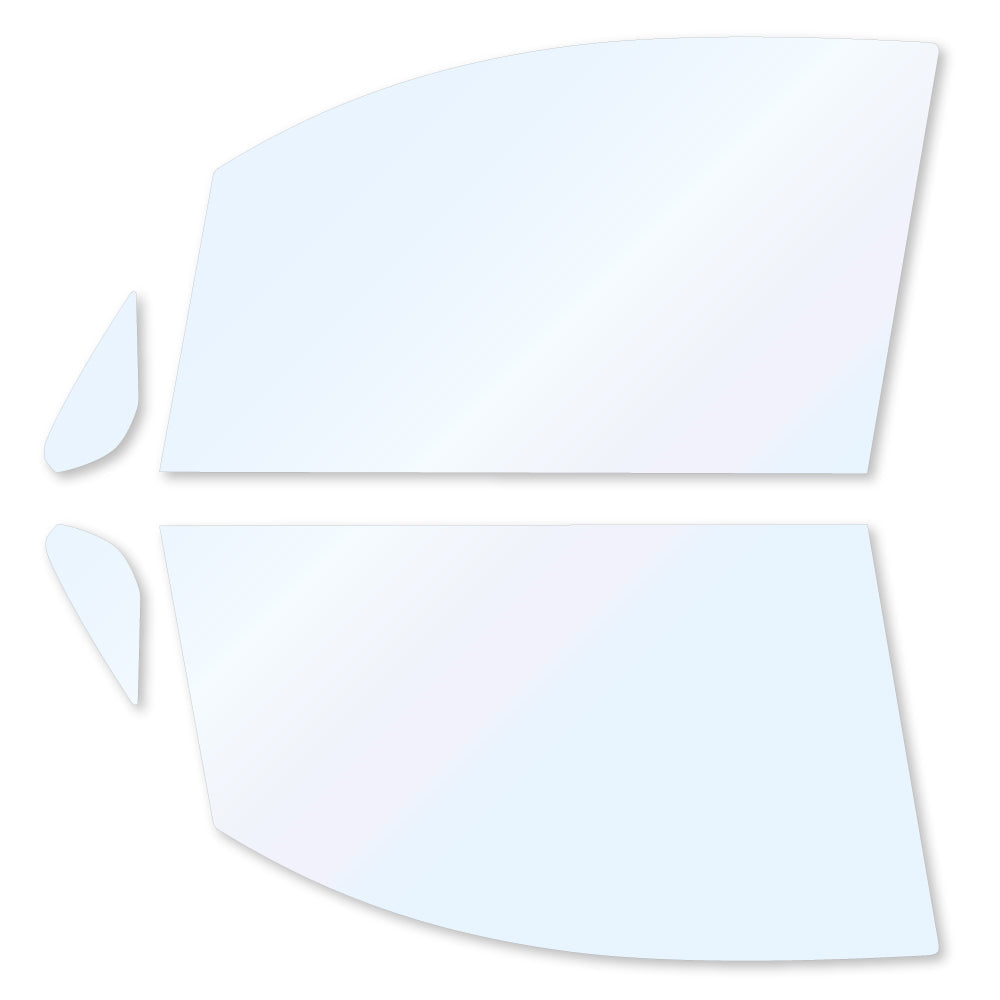 オーロラフィルム (ゴースト2ネオ89) 遮熱フィルム 透過率88.5% ダイハツ タントエグゼ (L455S/L465S) カット済みカーフィルム フロントドアセット オーロラタイプ ゴーストタイプ ホログラフィック