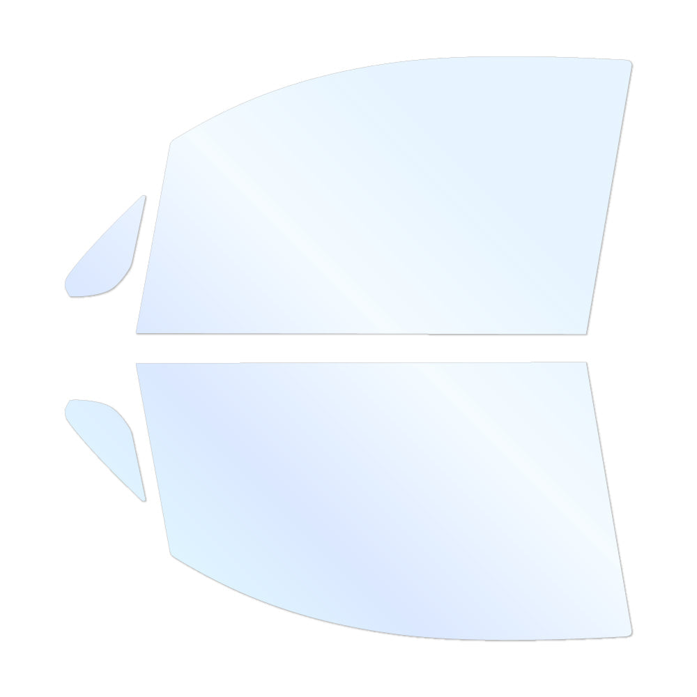オーロラフィルム (アイスブルー91) 遮熱フィルム 透過率90.5% ダイハツ タントエグゼ (L455S/L465S) カット済みカーフィルム フロントドアセット オーロラタイプ ゴーストタイプ ホログラフィック