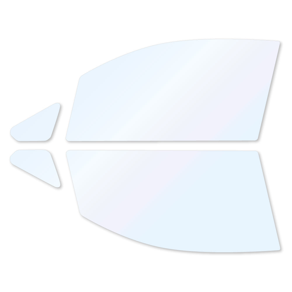 オーロラフィルム (ゴースト2ネオ89) 遮熱フィルム 透過率88.5% ダイハツ ムーヴ (LA100S/LA110S) カット済みカーフィルム フロントドアセット オーロラタイプ ゴーストタイプ ホログラフィック