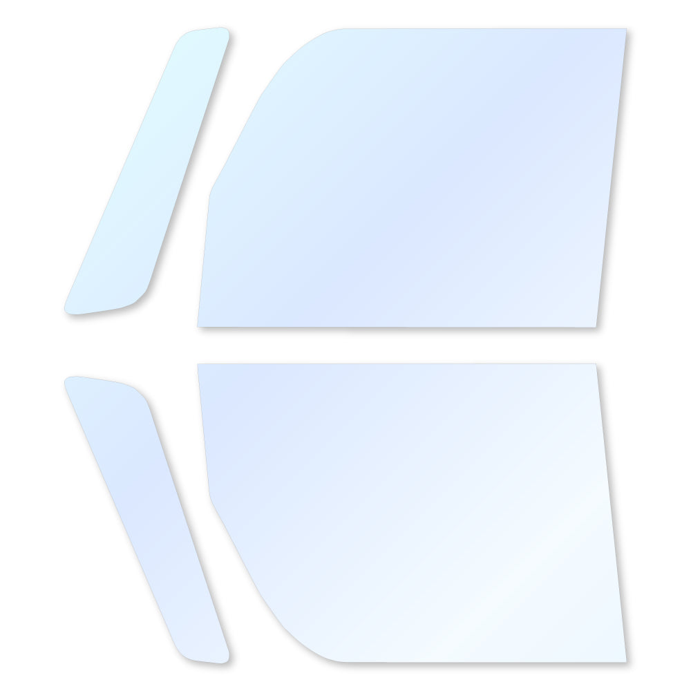 オーロラフィルム (アイスブルー91) 遮熱フィルム 透過率90.5% ダイハツ タント (LA600S/LA610S) カット済みカーフィルム フロントドアセット オーロラタイプ ゴーストタイプ ホログラフィック