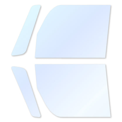 オーロラフィルム (アイスブルー91) 遮熱フィルム 透過率90.5% ダイハツ タント (LA600S/LA610S) カット済みカーフィルム フロントドアセット オーロラタイプ ゴーストタイプ ホログラフィック