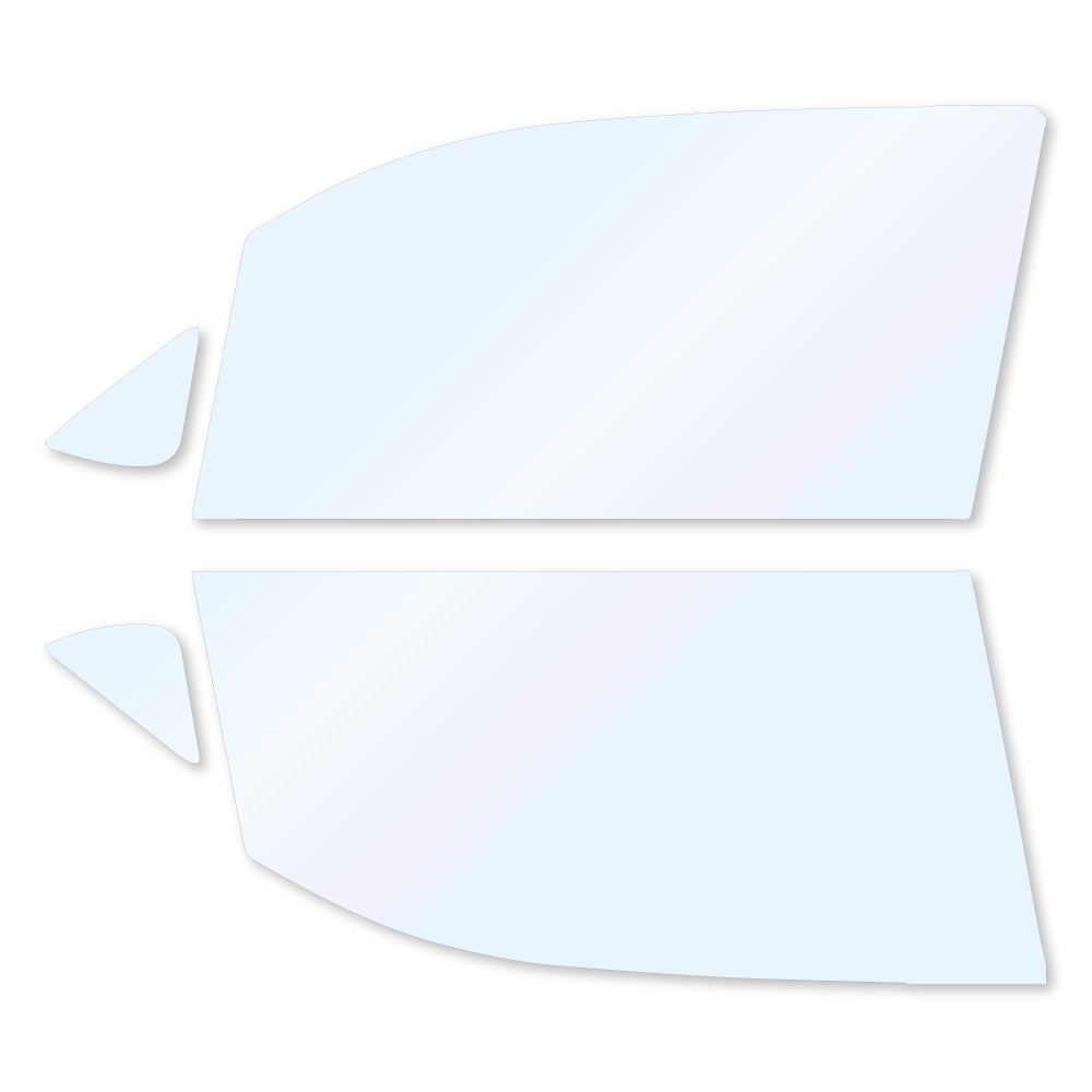 オーロラフィルム (ゴースト2ネオ89) 遮熱フィルム 透過率88.5% ダイハツ ムーヴ (LA150S/LA160S) カット済みカーフィルム フロントドアセット オーロラタイプ ゴーストタイプ ホログラフィック