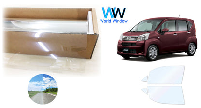 オーロラフィルム (ゴースト2ネオ89) 遮熱フィルム 透過率88.5% ダイハツ ムーヴ (LA150S/LA160S) カット済みカーフィルム フロントドアセット オーロラタイプ ゴーストタイプ ホログラフィック