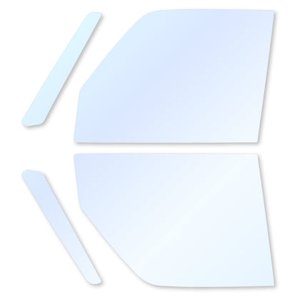 オーロラフィルム (アイスブルー91) 遮熱フィルム 透過率90.5% ダイハツ トール / トールカスタム (M900S / M910S) カット済みカーフィルム フロントドアセット オーロラタイプ ゴーストタイプ ホログラフィック