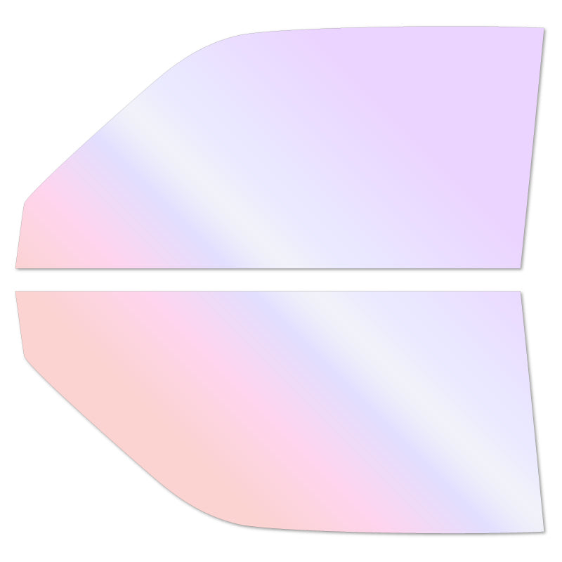 オーロラフィルム (グロウゴースト91) 遮熱フィルム 透過率90%  ダイハツ ミラトコット (LA550S/LA560S)  カット済みカーフィルム フロントドアセット オーロラタイプ ゴーストタイプ ホログラフィック カメレオンフィルム