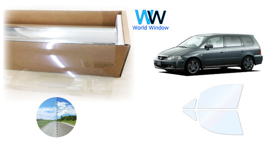 オーロラフィルム (ゴースト2ネオ89) 遮熱フィルム 透過率88.5%  ホンダ オデッセイ (RA6/RA7/RA8/RA9) カット済みカーフィルム フロントドアセット オーロラタイプ ゴーストタイプ ホログラフィック