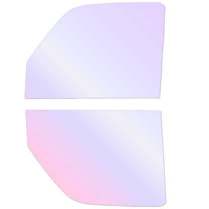 オーロラフィルム (グロウゴースト91) 遮熱フィルム 透過率90%  ホンダ バモス (HM1/HM2) カット済みカーフィルム フロントドアセット オーロラタイプ ゴーストタイプ ホログラフィック カメレオンフィルム