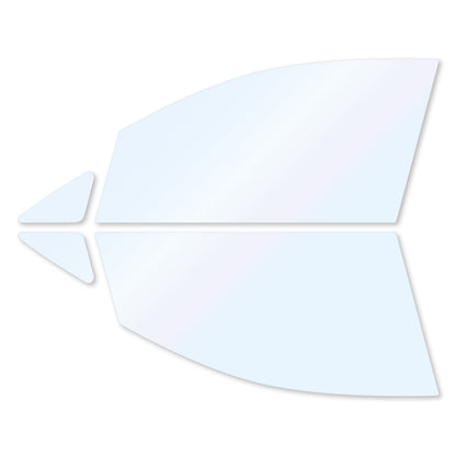 オーロラフィルム (ゴースト2ネオ89) 遮熱フィルム 透過率88.5% ホンダ フィット (GD1/GD2/GD3/GD4) カット済みカーフィルム フロントドアセット オーロラタイプ ゴーストタイプ ホログラフィック