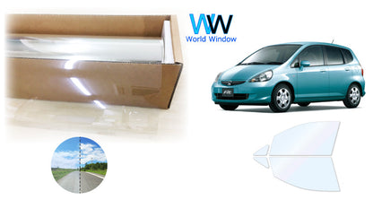 オーロラフィルム (ゴースト2ネオ89) 遮熱フィルム 透過率88.5% ホンダ フィット (GD1/GD2/GD3/GD4) カット済みカーフィルム フロントドアセット オーロラタイプ ゴーストタイプ ホログラフィック