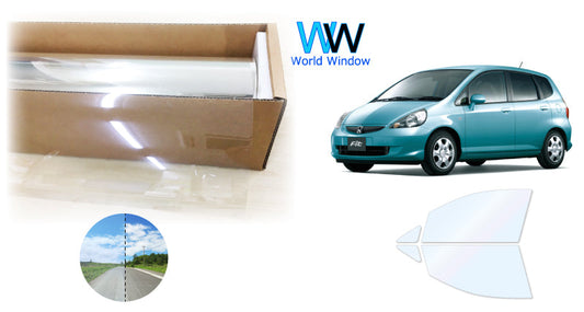 オーロラフィルム (ゴースト2ネオ89) 遮熱フィルム 透過率88.5% ホンダ フィット (GD1/GD2/GD3/GD4) カット済みカーフィルム フロントドアセット オーロラタイプ ゴーストタイプ ホログラフィック