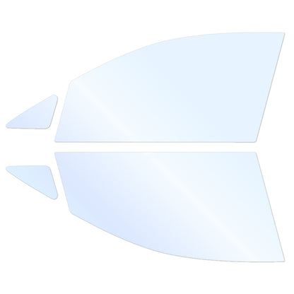 オーロラフィルム (アイスブルー91) 遮熱フィルム 透過率90.5% ホンダ フィット (GD1/GD2/GD3/GD4) カット済みカーフィルム フロントドアセット オーロラタイプ ゴーストタイプ ホログラフィック