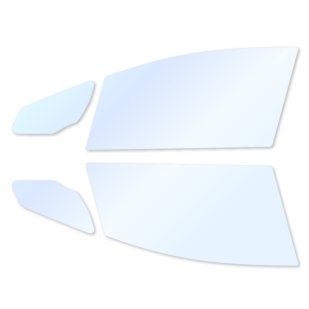 オーロラフィルム (アイスブルー91) 遮熱フィルム 透過率90.5% ホンダ フィット (GE6/GE7/GE8/GE9 / GP1（ハイブリッド）)  カット済みカーフィルム フロントドアセット オーロラタイプ ゴーストタイプ ホログラフィック