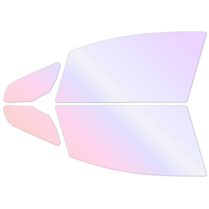 オーロラフィルム (グロウゴースト91) 遮熱フィルム 透過率90% ホンダ フィット (GE6/GE7/GE8/GE9 / GP1（ハイブリッド）)  カット済みカーフィルム フロントドアセット オーロラタイプ ゴーストタイプ ホログラフィック カメレオンフィルム