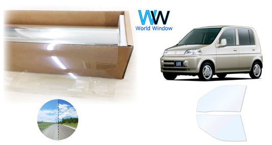 オーロラフィルム (ゴースト2ネオ89) 遮熱フィルム 透過率88.5%  ホンダ ライフ (JB1/JB2/JB3/JB4)  カット済みカーフィルム フロントドアセット オーロラタイプ ゴーストタイプ ホログラフィック