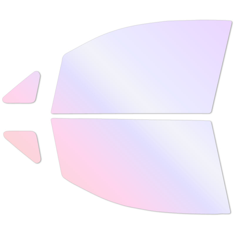 オーロラフィルム (グロウゴースト91) 遮熱フィルム 透過率90%  ホンダ ライフ (JB5/JB6/JB7/JB8)  カット済みカーフィルム フロントドアセット オーロラタイプ ゴーストタイプ ホログラフィック カメレオンフィルム