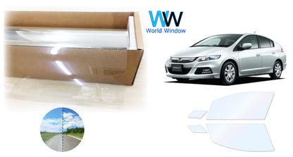 オーロラフィルム (ゴースト2ネオ89) 遮熱フィルム 透過率88.5%  ホンダ インサイト (ZE2) カット済みカーフィルム フロントドアセット オーロラタイプ ゴーストタイプ ホログラフィック