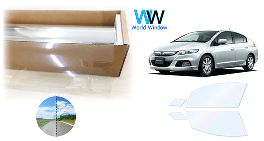 オーロラフィルム (ゴースト2ネオ89) 遮熱フィルム 透過率88.5%  ホンダ インサイト (ZE2) カット済みカーフィルム フロントドアセット オーロラタイプ ゴーストタイプ ホログラフィック