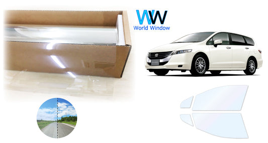 オーロラフィルム (ゴースト2ネオ89) 遮熱フィルム 透過率88.5%  ホンダ オデッセイ (RB3/RB4)  カット済みカーフィルム フロントドアセット オーロラタイプ ゴーストタイプ ホログラフィック