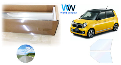 オーロラフィルム (ファインゴースト90) 遮熱フィルム 透過率90%  ホンダ N-ONE (JG1/JG2) カット済みカーフィルム フロントドアセット オーロラタイプ ゴーストタイプ ホログラフィック