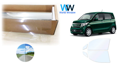 オーロラフィルム (ゴースト2ネオ89) 遮熱フィルム 透過率88.5%  ホンダ N-WGN(エヌワゴン) (JH1/JH2) カット済みカーフィルム フロントドアセット オーロラタイプ ゴーストタイプ ホログラフィック