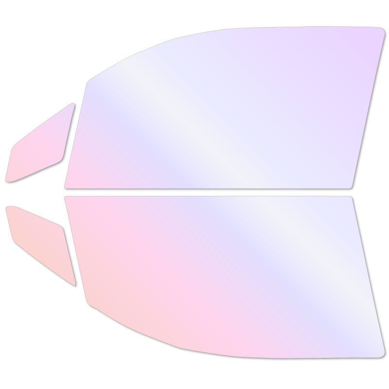 オーロラフィルム (グロウゴースト91) 遮熱フィルム 透過率90%  ホンダ N-WGN(エヌワゴン) (JH1/JH2) カット済みカーフィルム フロントドアセット オーロラタイプ ゴーストタイプ ホログラフィック カメレオンフィルム