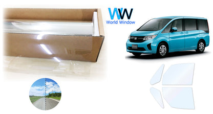 オーロラフィルム (ゴースト2ネオ89) 遮熱フィルム 透過率88.5%  ホンダ ステップワゴン (RP1/RP2/RP3/RP4) カット済みカーフィルム フロントドアセット オーロラタイプ ゴーストタイプ ホログラフィック