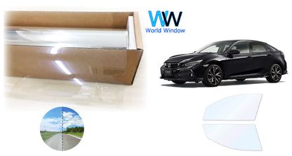 オーロラフィルム (ゴースト2ネオ89) 遮熱フィルム 透過率88.5%  ホンダ シビック 5ドア ハッチバック (FK7/FK8) カット済みカーフィルム フロントドアセット オーロラタイプ ゴーストタイプ ホログラフィック