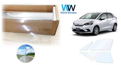 オーロラフィルム (ファインゴースト90) 遮熱フィルム 透過率90%  ホンダ フィット(FIT) (GR1/GR2/GR3/GR4/GR5/GR6/GR7/GR8) カット済みカーフィルム フロントドアセット オーロラタイプ ゴーストタイプ ホログラフィック