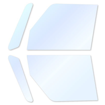 オーロラフィルム (アイスブルー91) 遮熱フィルム 透過率90.5% ミツビシ ekクロススペース (B34A/B35A/B37A/B38A) カット済みカーフィルム フロントドアセット オーロラタイプ ゴーストタイプ ホログラフィック