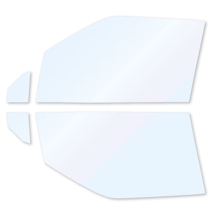 オーロラフィルム (ファインゴースト90) 遮熱フィルム 透過率90% ミツビシ ekクロス EV (B5AW) カット済みカーフィルム フロントドアセット オーロラタイプ ゴーストタイプ ホログラフィック