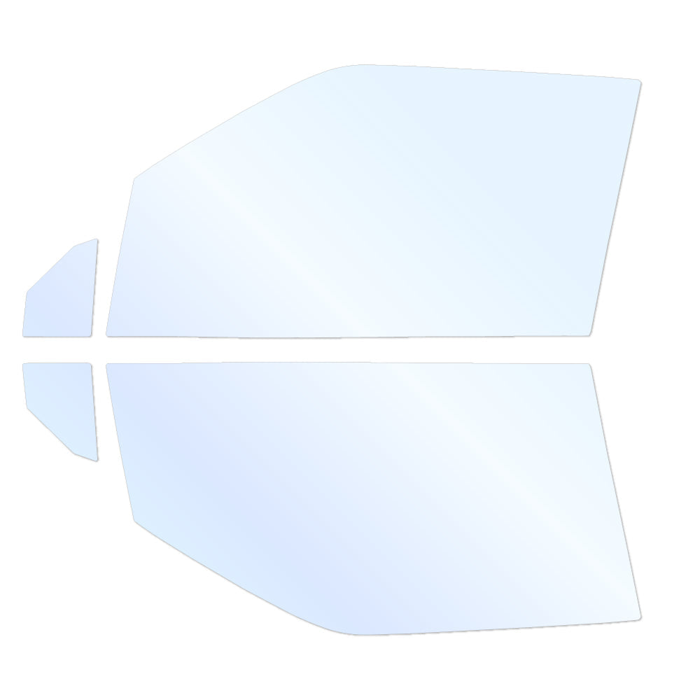 オーロラフィルム (アイスブルー91) 遮熱フィルム 透過率90.5% ミツビシ ekクロス EV (B5AW) カット済みカーフィルム フロントドアセット オーロラタイプ ゴーストタイプ ホログラフィック