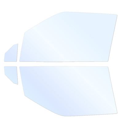 オーロラフィルム (アイスブルー91) 遮熱フィルム 透過率90.5% ミツビシ ekクロス EV (B5AW) カット済みカーフィルム フロントドアセット オーロラタイプ ゴーストタイプ ホログラフィック