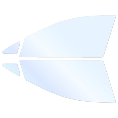 オーロラフィルム (アイスブルー91) 遮熱フィルム 透過率90.5% フォルクス・ワーゲン ゴルフ7 VII (AUCJZ/AUCPT 5G型) カット済みカーフィルム フロントドアセット オーロラタイプ ゴーストタイプ ホログラフィック