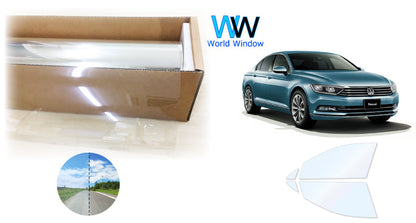 オーロラフィルム (ファインゴースト90) 遮熱フィルム 透過率90%  フォルクス・ワーゲン パサート B8 セダン (3CCZE/3CCHH/3CDFC) カット済みカーフィルム フロントドアセット オーロラタイプ ゴーストタイプ ホログラフィック