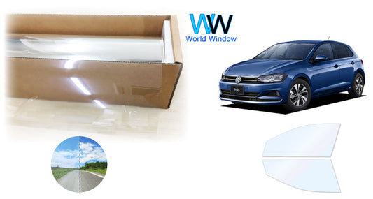 オーロラフィルム (ファインゴースト90) 遮熱フィルム 透過率90%  フォルクス・ワーゲン ポロ (AWCHZ/AWDAD)  カット済みカーフィルム フロントドアセット オーロラタイプ ゴーストタイプ ホログラフィック