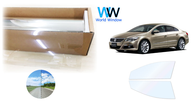 オーロラフィルム (ゴースト2ネオ89) 遮熱フィルム 透過率88.5%  フォルクス・ワーゲン ワーゲン パサート CC (3CBWSC/3CCAWC/3CCCZC/3CCDAC)  カット済みカーフィルム フロントドアセット オーロラタイプ ゴーストタイプ ホログラフィック