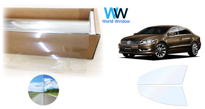 オーロラフィルム (ファインゴースト90) 遮熱フィルム 透過率90% フォルクス・ワーゲン ワーゲン CC (3CBWSC/3CCAWC/3CCCZC/3CCDAC) カット済みカーフィルム フロントドアセット オーロラタイプ ゴーストタイプ ホログラフィック