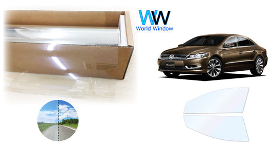 オーロラフィルム (ファインゴースト90) 遮熱フィルム 透過率90% フォルクス・ワーゲン ワーゲン CC (3CBWSC/3CCAWC/3CCCZC/3CCDAC) カット済みカーフィルム フロントドアセット オーロラタイプ ゴーストタイプ ホログラフィック