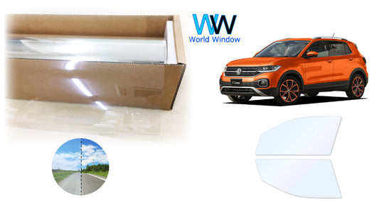 オーロラフィルム (ゴースト2ネオ89) 遮熱フィルム 透過率88.5% フォルクス・ワーゲン T-CROSS ティークロス (C1DKR) カット済みカーフィルム フロントドアセット オーロラタイプ ゴーストタイプ ホログラフィック