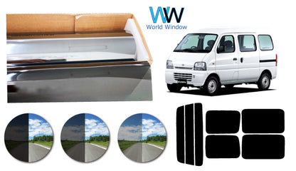 プラススモーク(原着ハードコートタイプ)    スズキ  エブリイ後期 (エブリー エブリィ)  (DA52V/DA52W/DA62V/DA62W/DB52V)カット済みカーフィルム リアセット スモークフィルム 車検対応