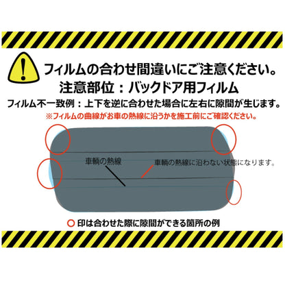 プラススモーク(原着ハードコートタイプ)   ダイハツ ムーヴ (LA100S/LA110S)カット済みカーフィルム リアセット スモークフィルム 車検対応