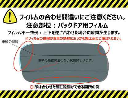 プラススモーク(原着ハードコートタイプ)   ダイハツ    ムーヴ  (L175S/L185S)カット済みカーフィルム リアセット スモークフィルム 車検対応