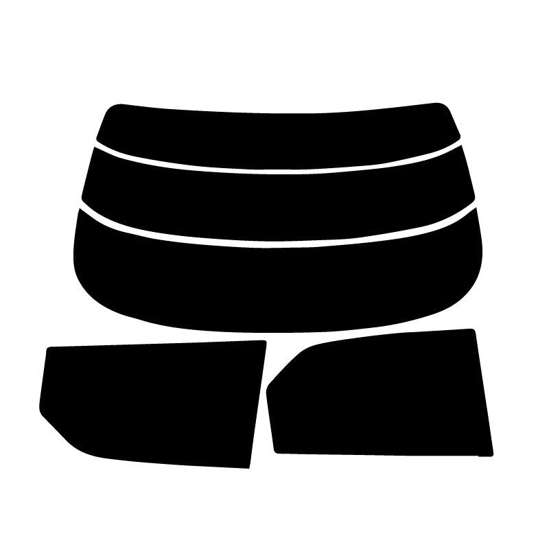 【ノーマルスモーク (ハードコートフィルム) 】 ホンダ  フィットアリア  (GD6・7・8・9) カット済みカーフィルム リアセット スモークフィルム