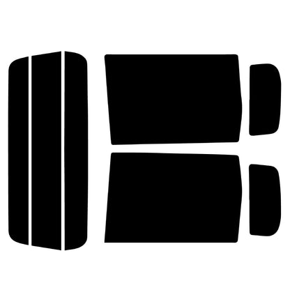 【ノーマルスモーク (ハードコートフィルム) 】 ミツビシ  ekワゴン/スポーツ/クラッシィ/アクティブ (H81W) カット済みカーフィルム リアセット スモークフィルム