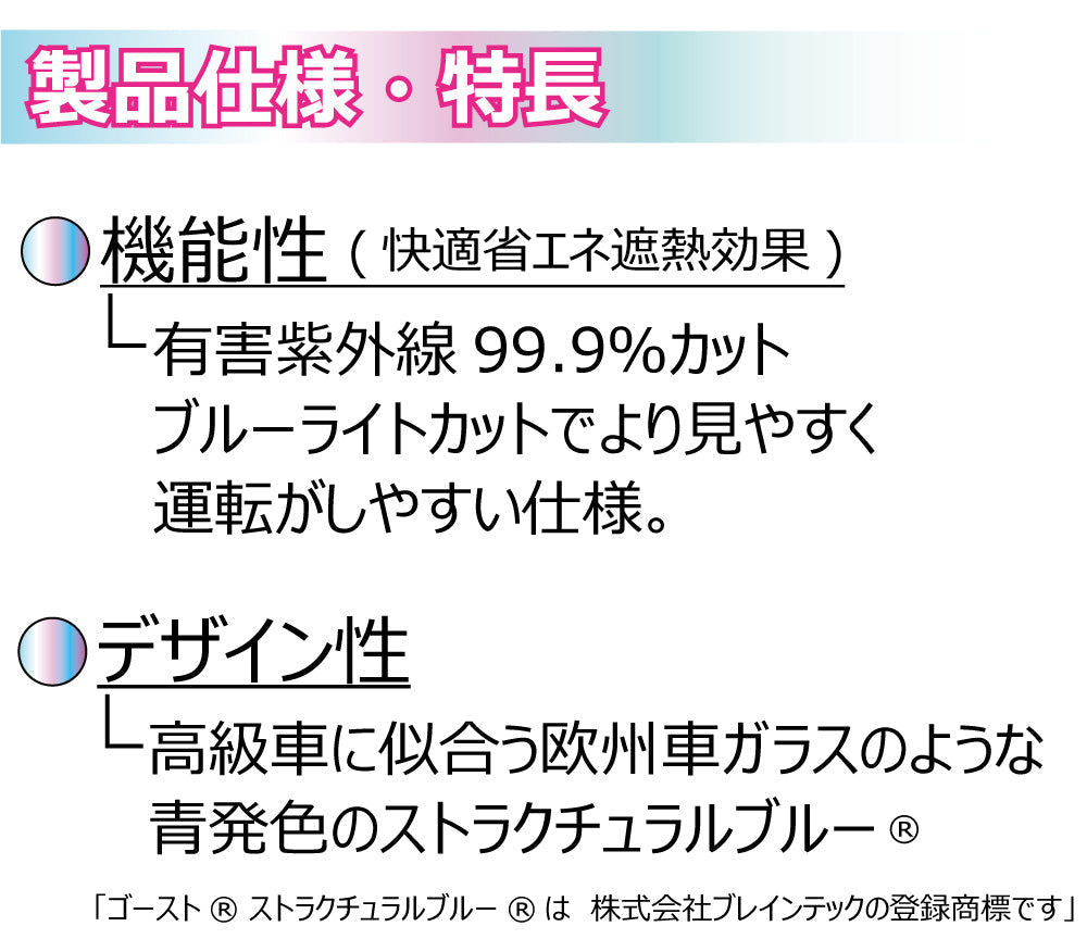 オーロラフィルム (ピュアゴースト88) 遮熱フィルム 透過率88％ トヨタ クラウン (GRS180/GRS181/GRS182/GRS183/GRS184) カット済みカーフィルム フロントドアセット オーロラタイプ ゴーストタイプ ホログラフィック カメレオンフィルム