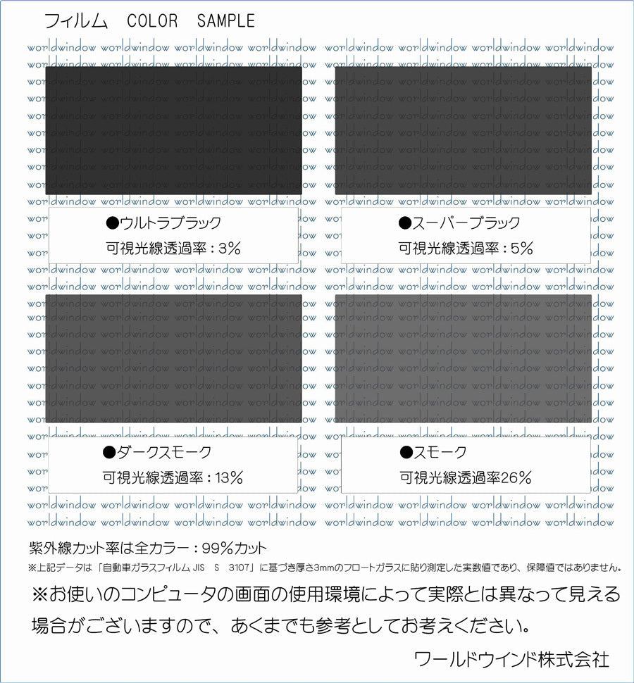 【ノーマルスモーク (ハードコートフィルム) 】 ホンダ  シャトル (GP7 GP8 GK8 GK9) カット済みカーフィルム リアセット スモークフィルム