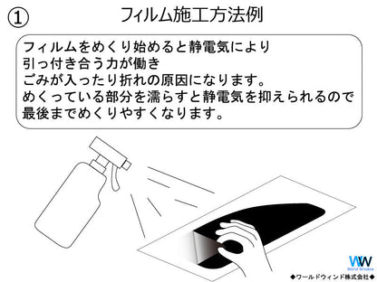 オーロラフィルム (ピュアゴースト90) 遮熱フィルム 透過率89％  スズキ パレット (MK21S) カット済みカーフィルム フロントドアセット オーロラタイプ ゴーストタイプ ホログラフィック カメレオンフィルム 運転席 助手席