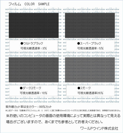 【ノーマルスモーク (ハードコートフィルム) 】 トヨタ ヴォクシー(VOXY) (80系 ZRR80G/ZRR80W/ZWR80G/ZRR85G/ZRR85W) カット済みカーフィルム リアセット スモークフィルム